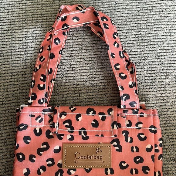 🥙Sale! New Insulated Lunch Bag Sealed Pink Leopard Print lunch Box Tote Bag - Picture 9 of 10